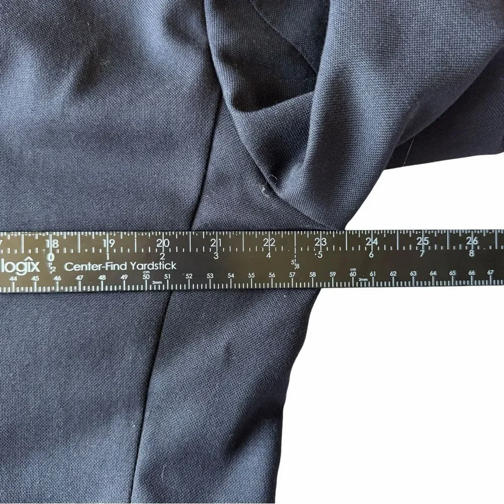 SuitSupply Havana Jetted Unlined Wool 4Ply Blazer 44S Black Rogna Quiet Luxury